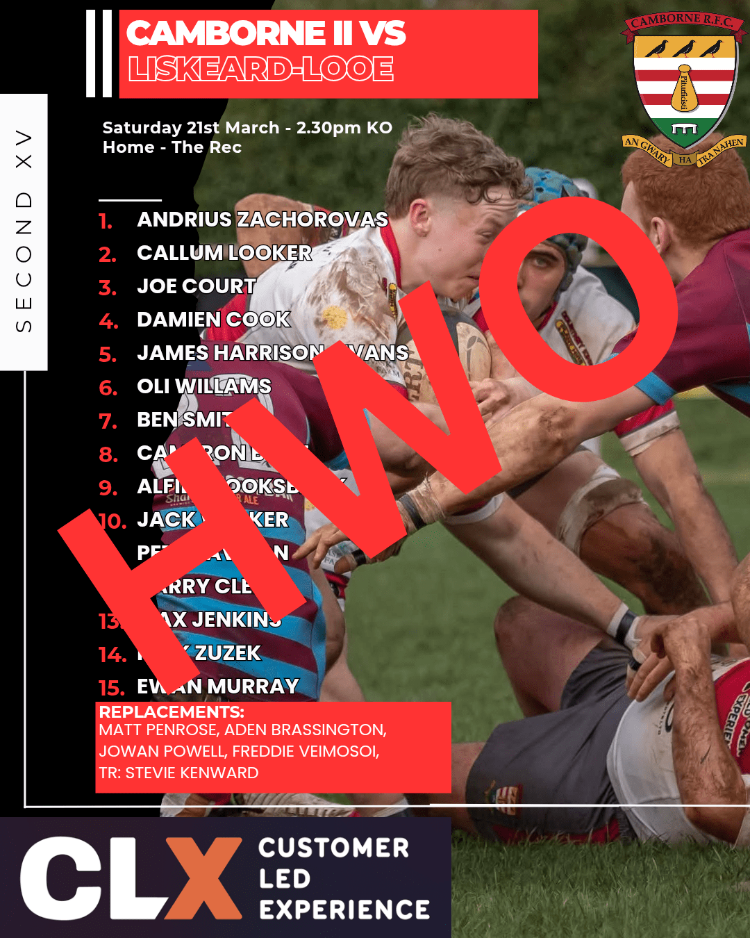 CANCELLED: Seconds Receive Home Walk Over